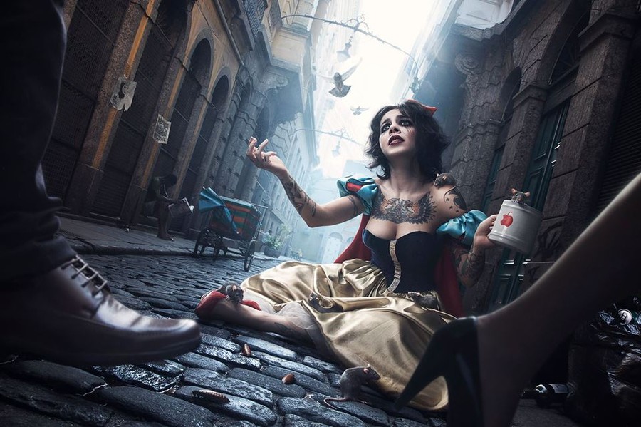 Photo Reimagines Snow White Begging In The Streets