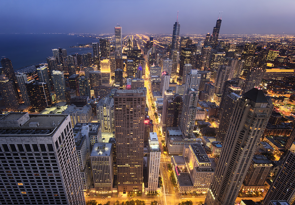 nighttime cityscape