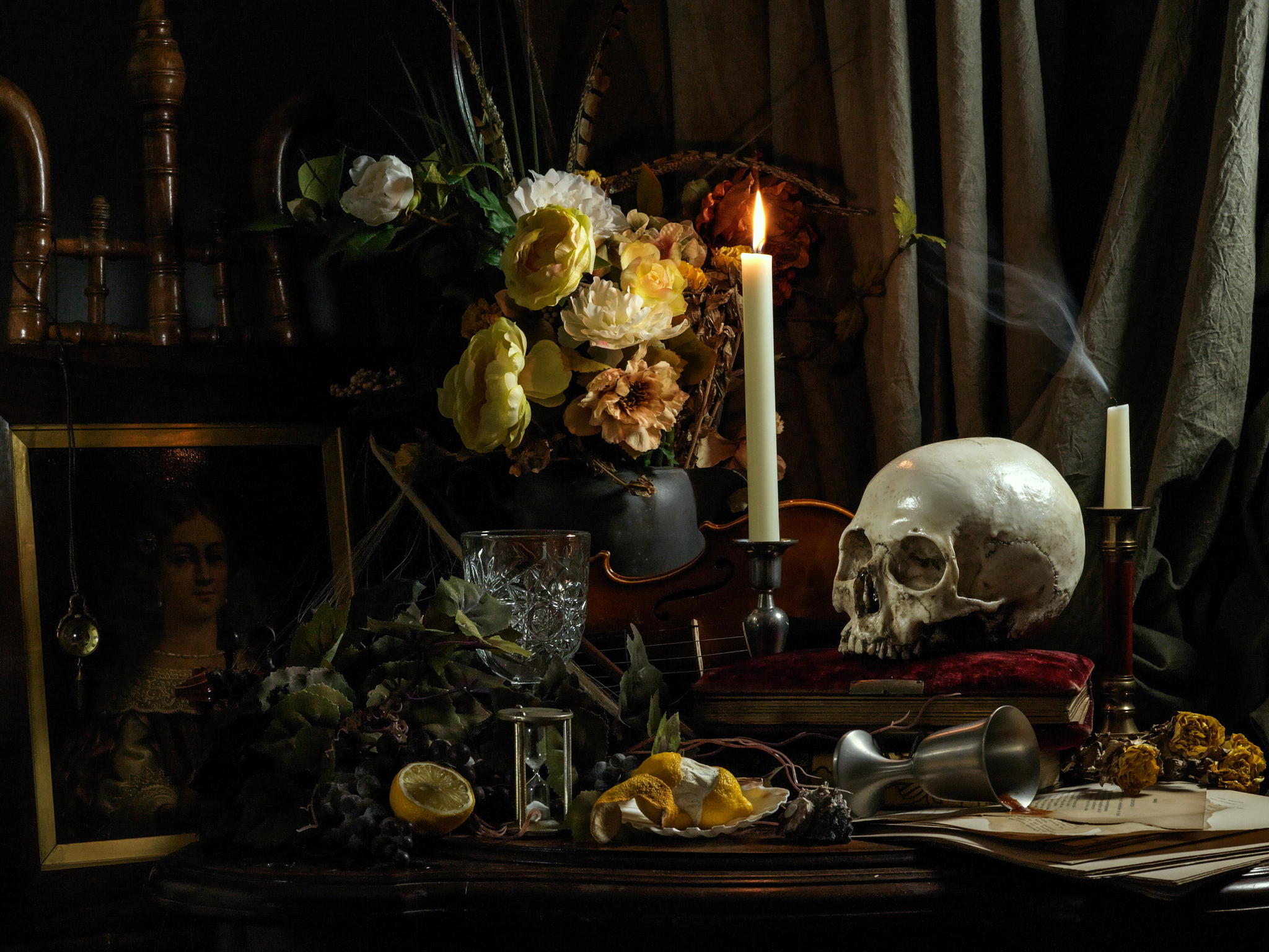 How To Create A 17th Century-Inspired Vanitas Still Life Photo