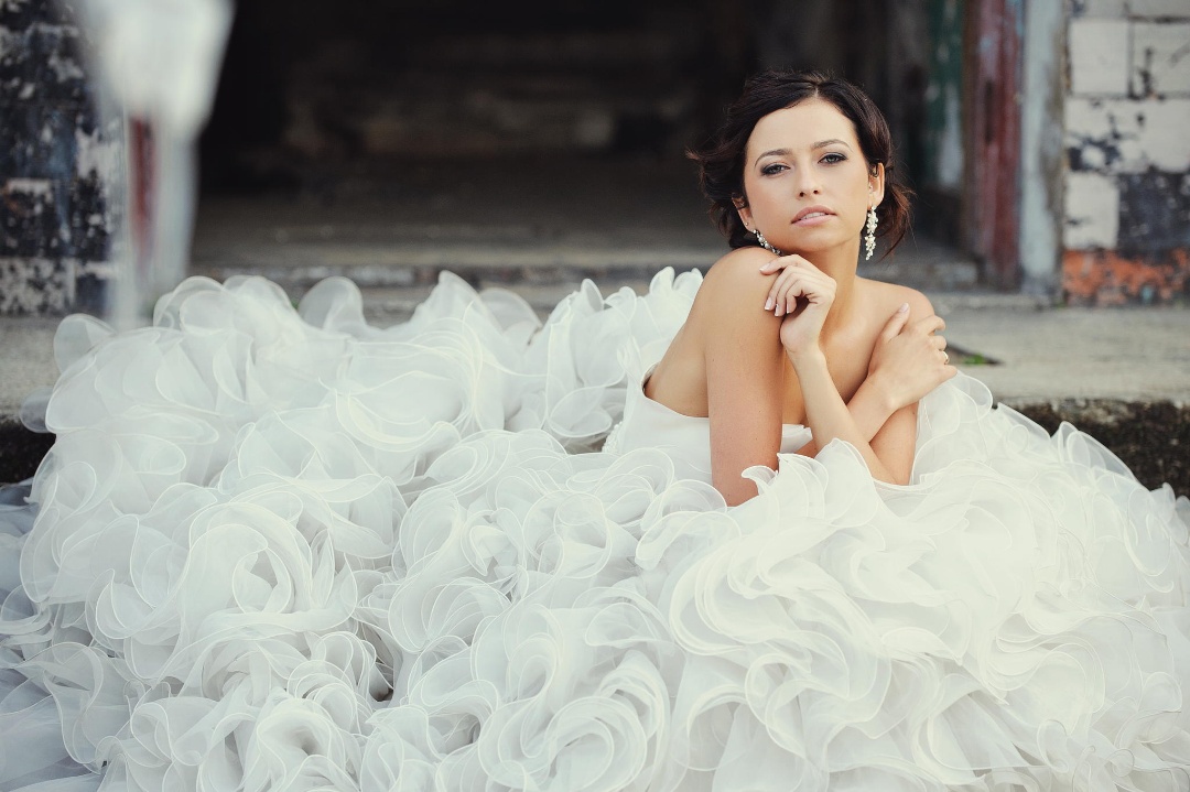 Happy, in love, beautiful bride