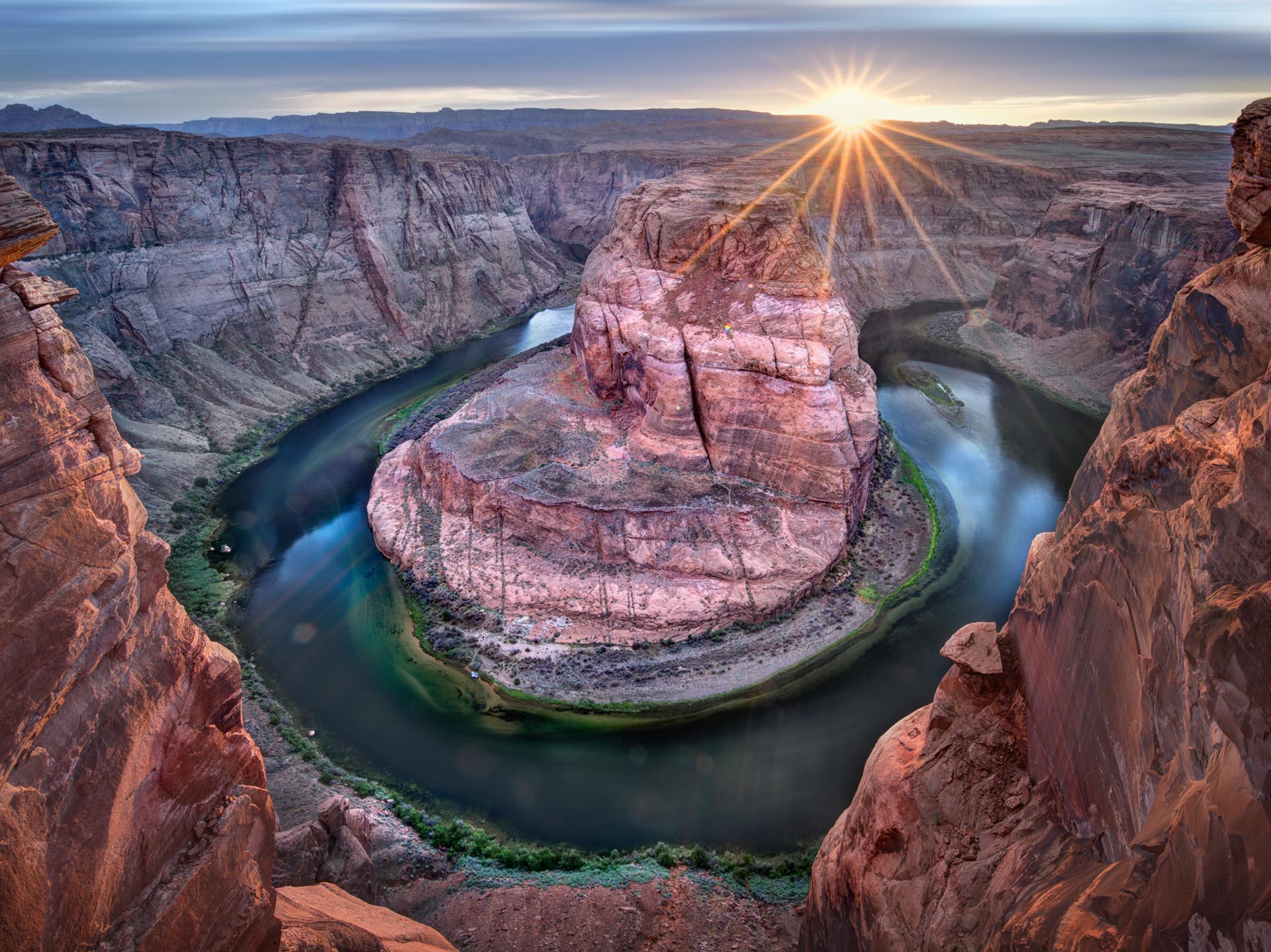 The Horseshoe Bend in the Colorado River, at Page, Arizona