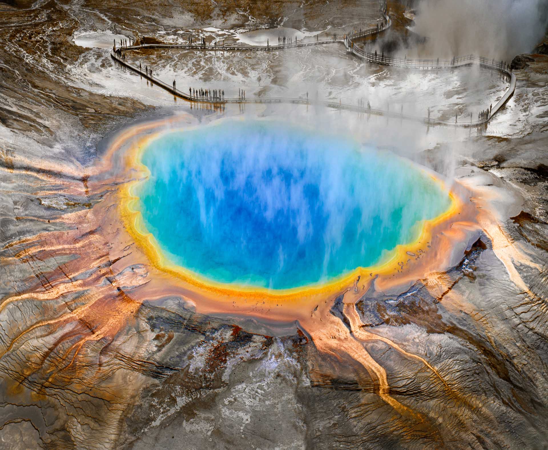 Grand Prismatic Spring, Midway Geyser Basin, Yellowstone National Park