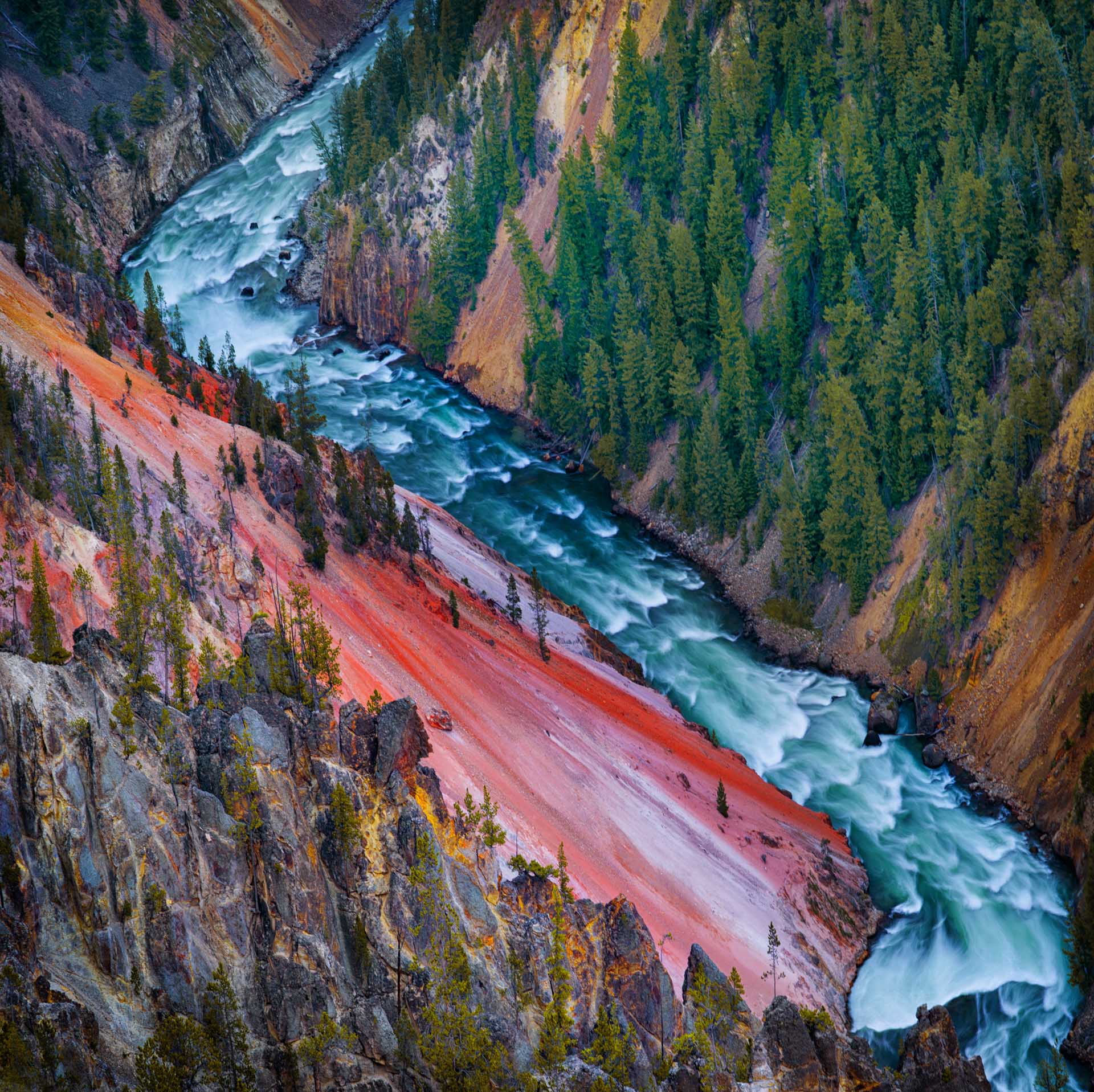 Yellowstone river Grand Canyon, Yellowstone National Park