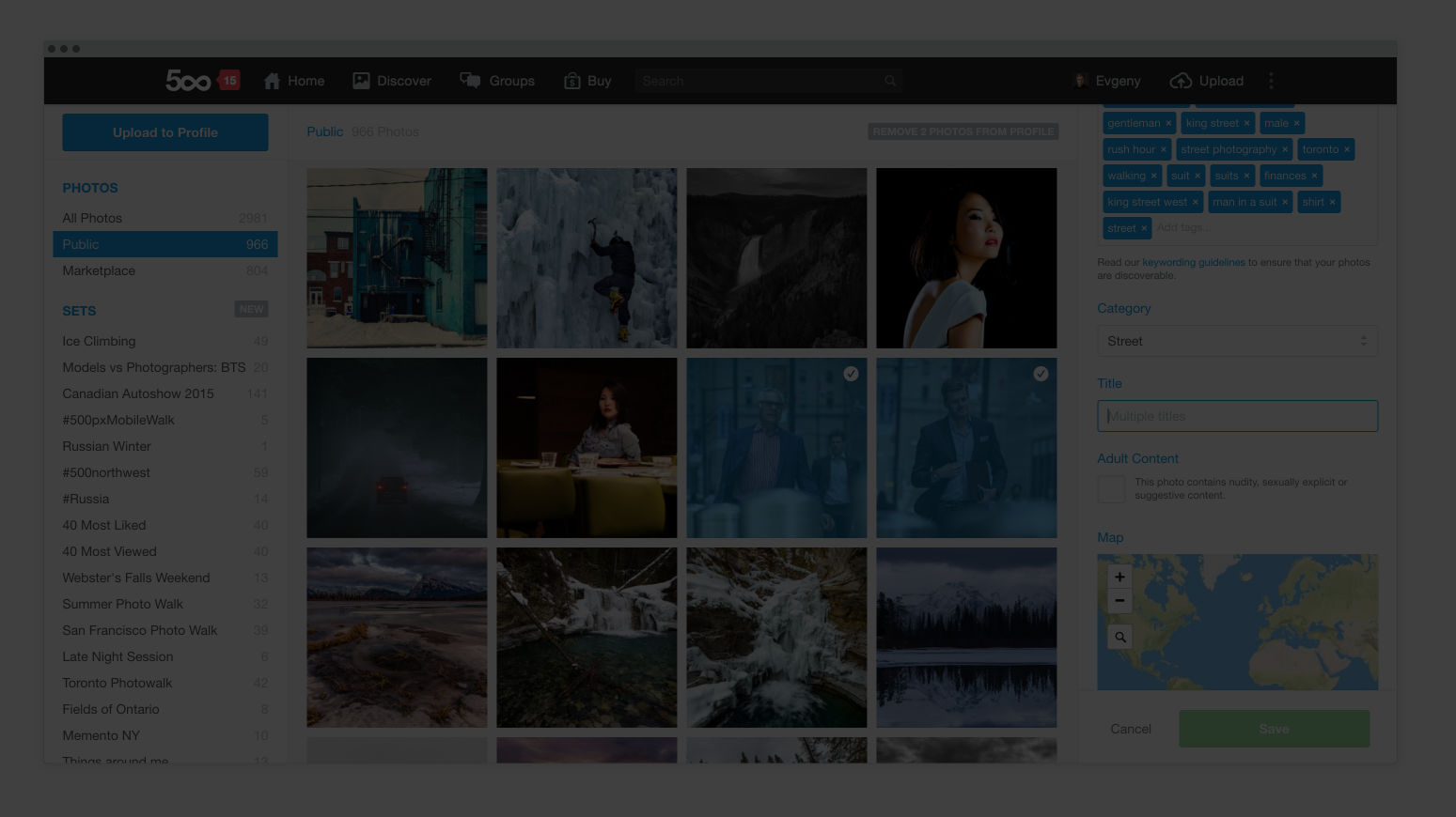 Check Out the New 500px Photo Manager, Now with Bulk Photo Editing!
