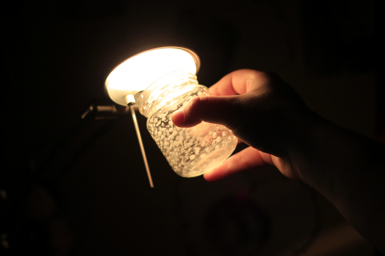 DIY Glow in the Dark Mason Jars - Sprinkled and Painted at KA Styles.co