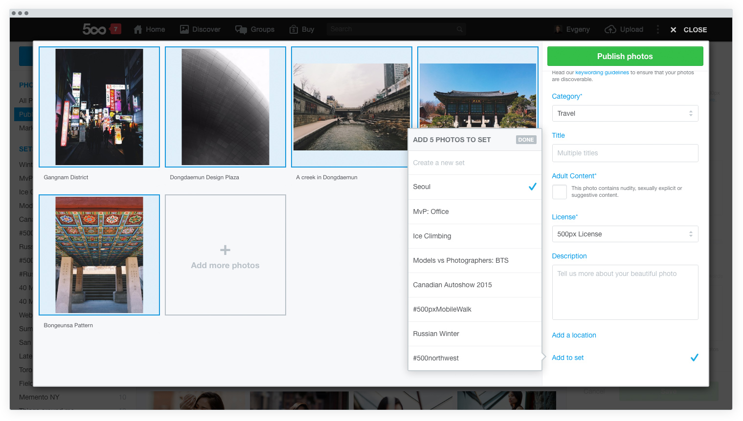 See The New 500px Uploader In Action Now With Bulk Upload 500px