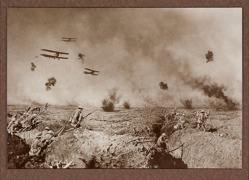 Frank Hurley, composite image of WWI