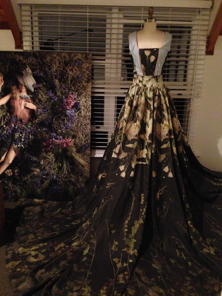 The Dress nearly completed for Into the Gloaming