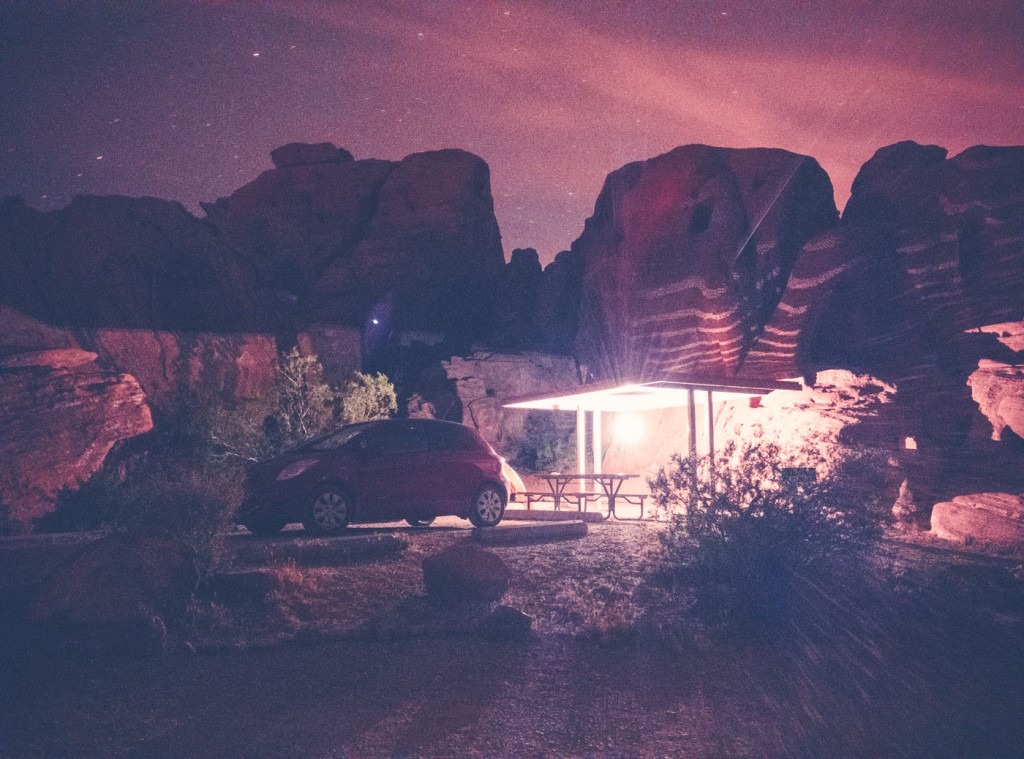 Arch Rock Campground, Valley of Fire, NV, OnePlus One, 64s, f/2, ISO 3200, Processed