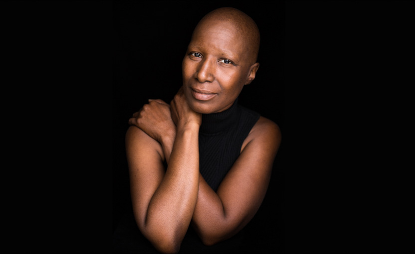 A female breast cancer patient photographed as part of Facing Chemo - a photographic project involving cancer patients undergoing chemotherapy