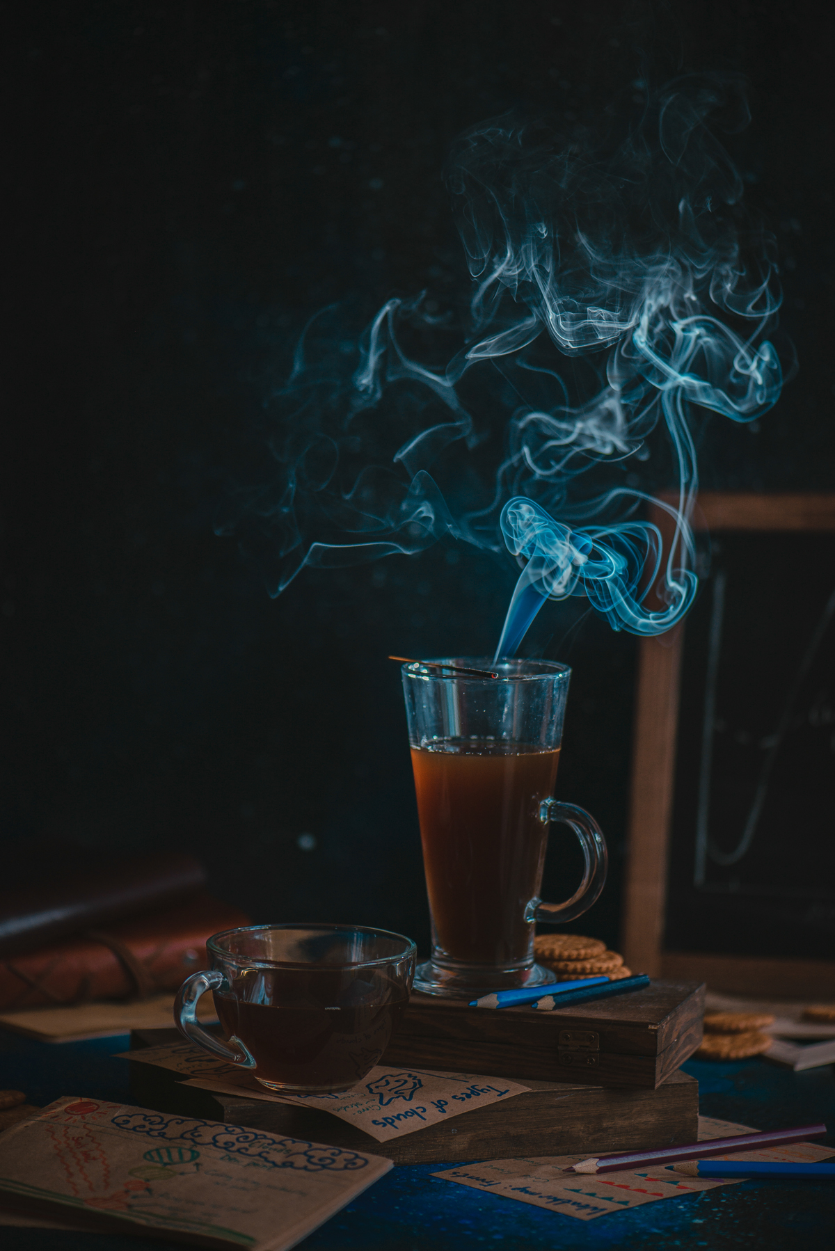 coffee steam photography