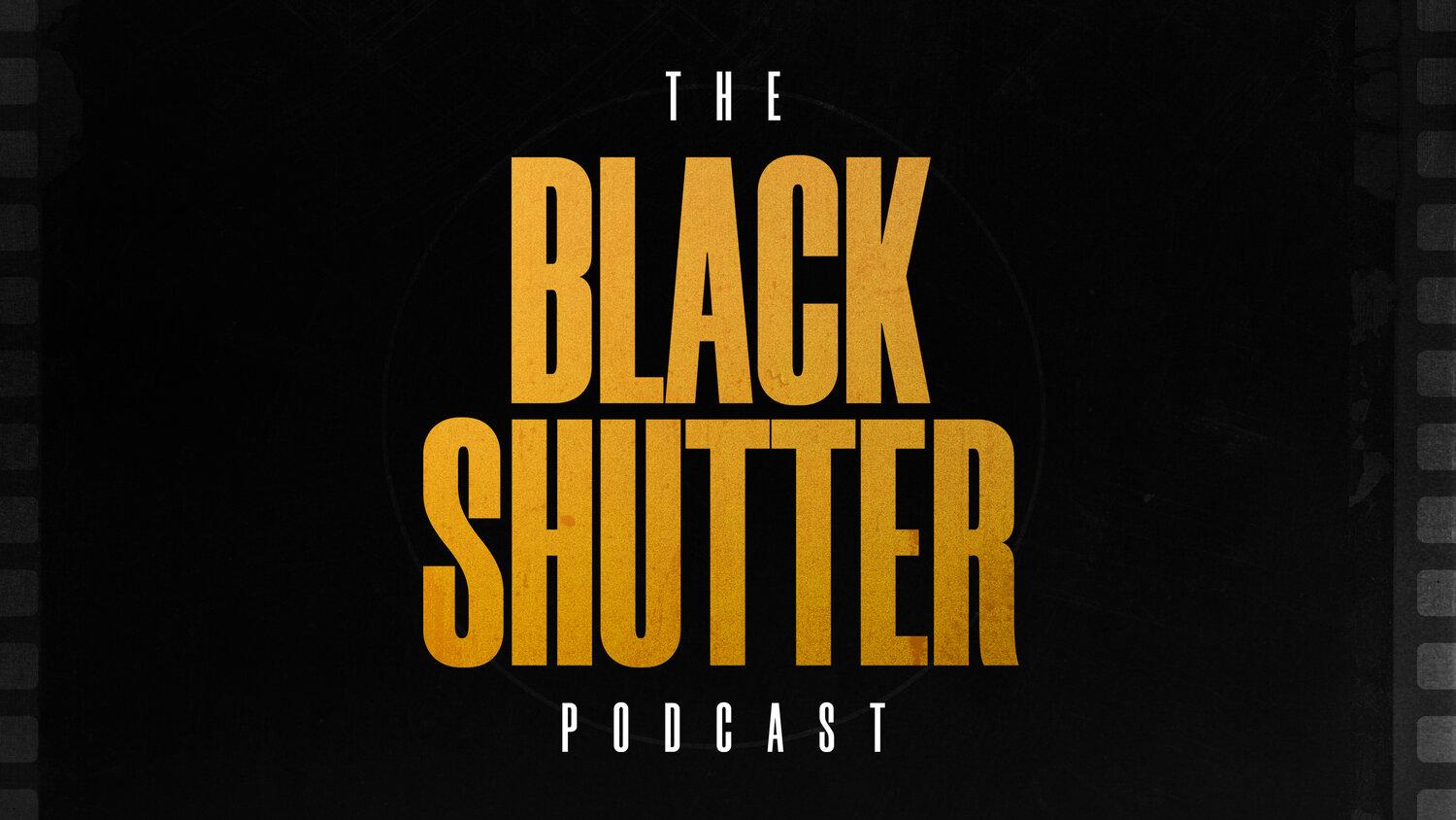 The black shutter podcast logo