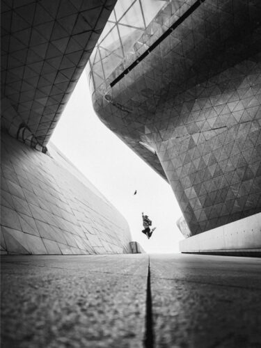 Experimenting with perspective and movement as part of a photography routine that fuels growth through creative exploration.