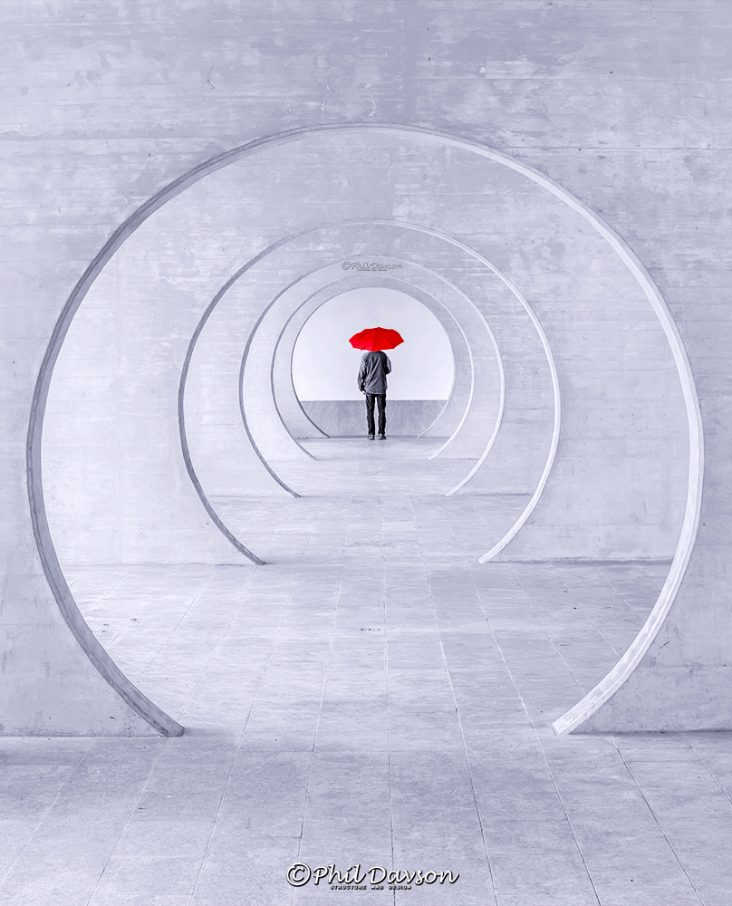 Minimalist abstract graphic art showing a target design with concentric circles.