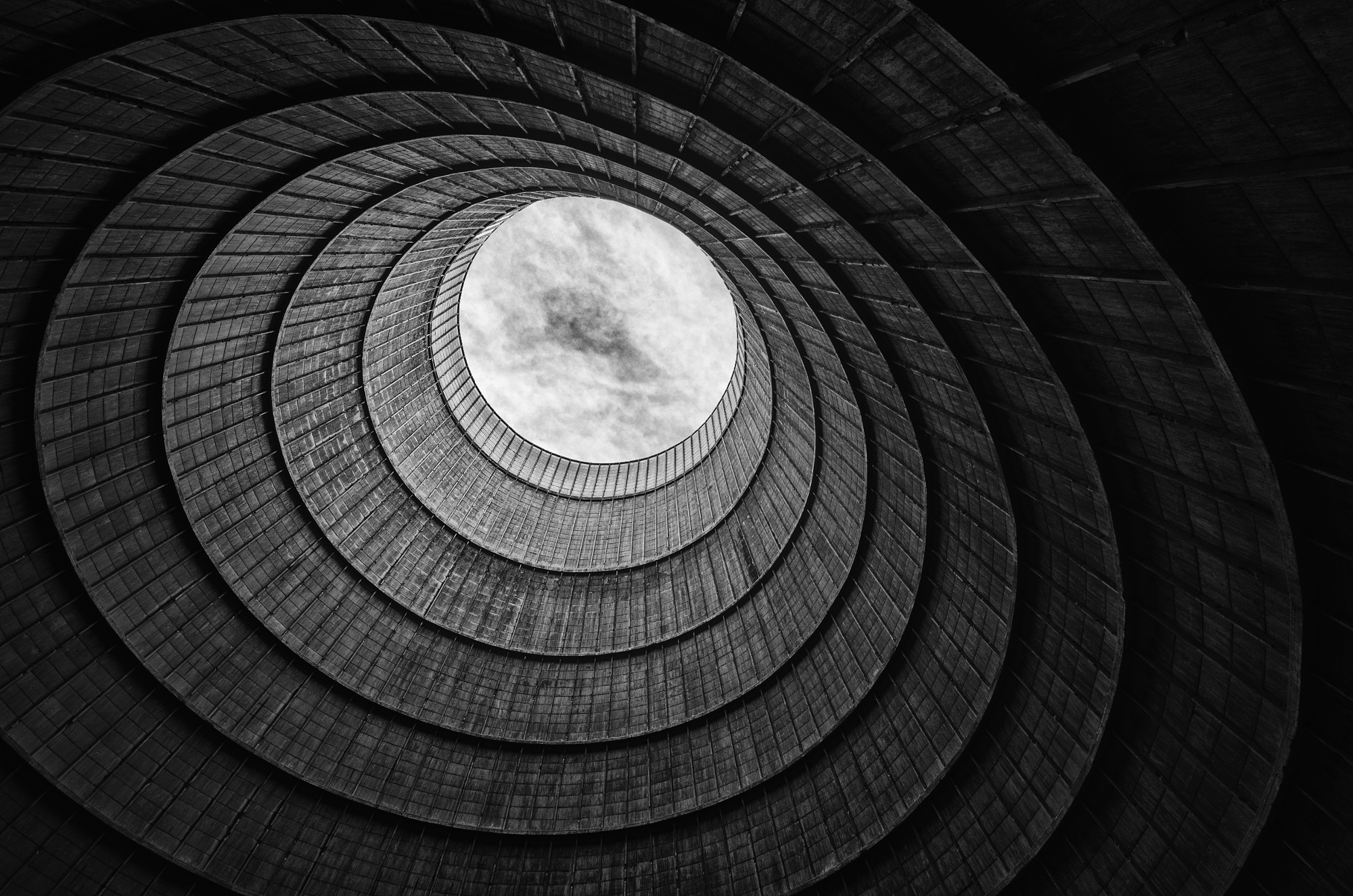 Fine art photography interview feature of spiral architecture.