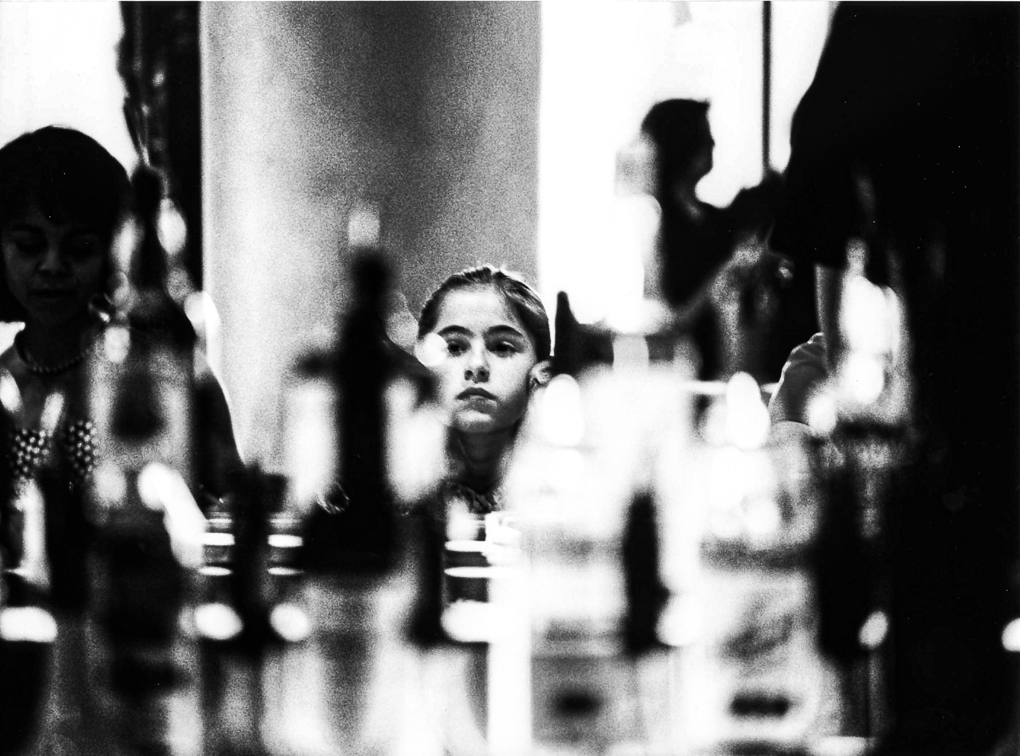 A timeless black and white street photography moment.
